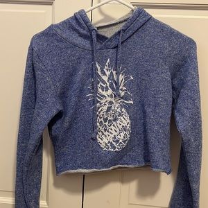 Hawaii Pineapple cropped hoodie